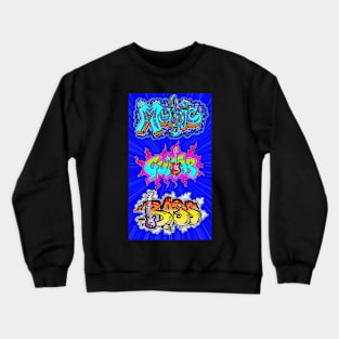 Graffiti Gamer Music Art Pop Crewneck Sweatshirt